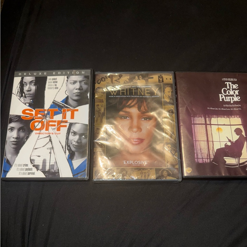 Collection of three DVDs.